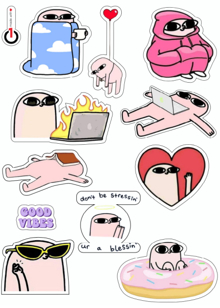 Ketnipz Sticker Pack – 11x Vibes, Feels & Fun 💖