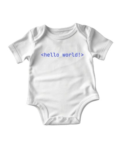 Hello World – Newborn Baby Outfit 🌟